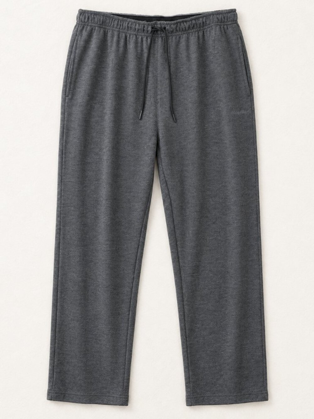 Eddie Bauer Lounge Pants Mens XXL Gray Straight Leg Drawstring Stretch Pockets